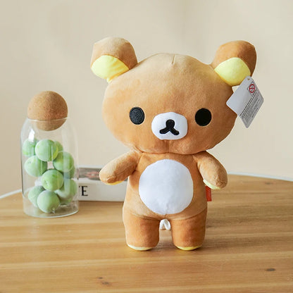 strawberry Rilakkuma Plush Doll Cartoon Bear Toy Kawaii Rilakkuma Room Decor Teddy Bear Plushies Cute Couple Bear Xmas Gift