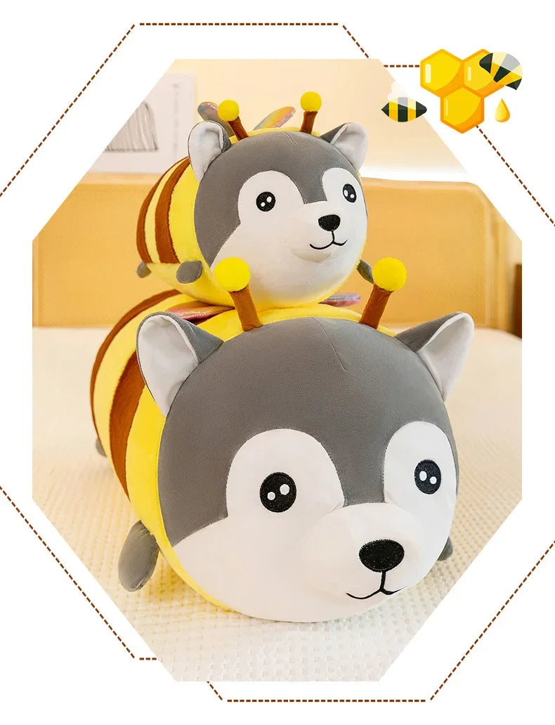 75CM Cute Soft Kawaii Honey Husky  Plush Toys Dog Stuffed Animals Long Pillow Doll for Kids Girlfriend Birthday Gift Home Decor