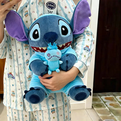Plush Toy Stitch Cartoon with Cape Cute Plush Doll for Kids Birthday Christmas Gift Stuffed Animal Prize for Claw Machine Party