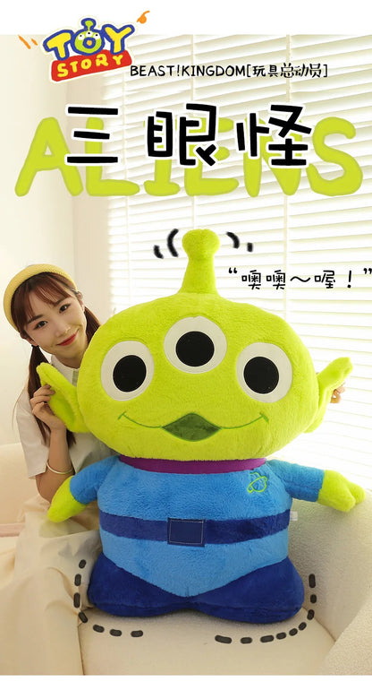 50/70/90cm Super Big Size Alien Disney Cartoon Anime Plush Stuffed Doll Cute Room Decorated Plushie Children Pillow Holiday Gift