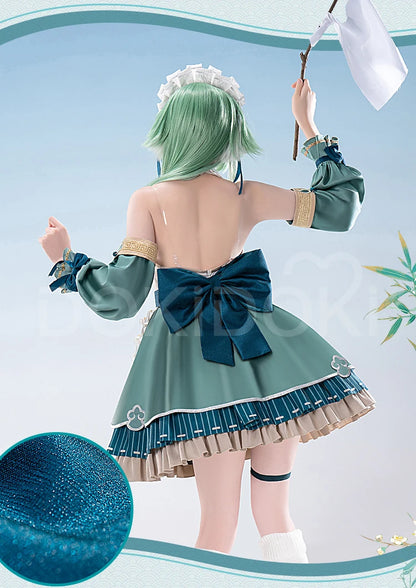 Huohuo Cosplay Costume Game Honkai: Star Rail DokiDoki-R Honkai Women Cute Maid Costume Huo Huo Cosplay Tail Christmas