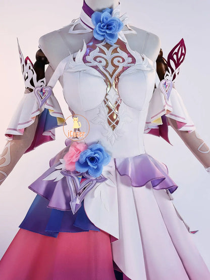 Honkai Star Rail Cyrene Cosplay Costume Wig Dress Headwear Earrings New Skin Outfit Elysia Amphoreus Halloween Party Women Girls