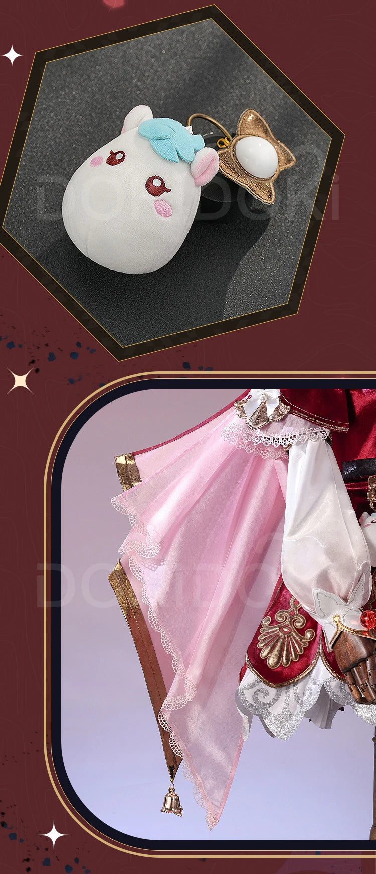 IN STOCK Hyacine Cosplay Costume Game Honkai: Star Rail DokiDoki-SR HSR Women Cute Amphoreus Hyacine Cosplay Wig