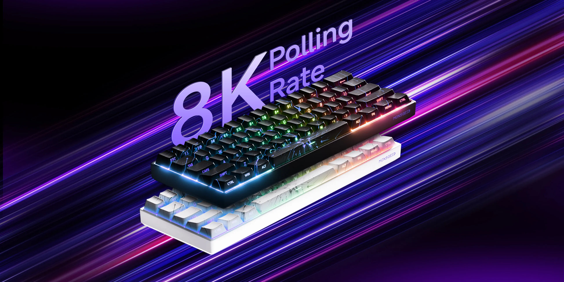 Akko MonsGeek FUN68 & FUN60 PRO&MAX HE Magnetic 60% 65% Gaming Keyboards Rapid Trigger 8K Custom Keyboard for Esports