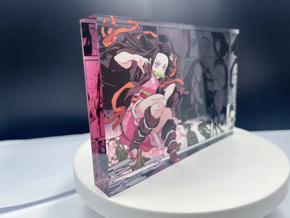New Demon Slayer Creative High-value Bar Chi Tokitou Muichirou Acrylic Brick Computer Desktop Ornaments Anime Peripheral Gifts