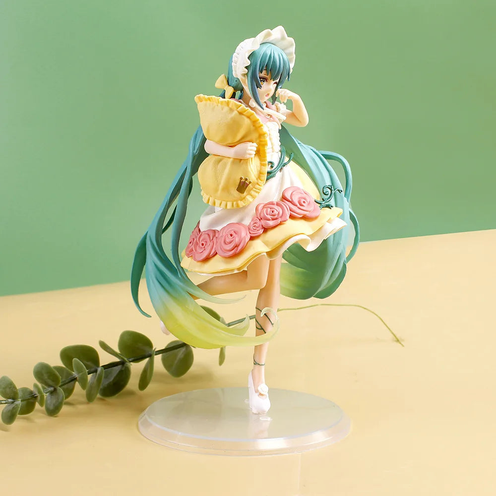 Hatsune Miku Anime Figure Fairy Mirror Sleeping Beauty Car Ornament Model Decoration Toy Birthday Gift - No Box
