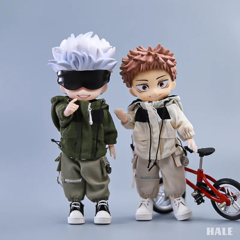 OB11 1/12 Doll Outdoor Jacket and Pants Suit Casual Outfit Accessories for DIY Dolls - 2 / ob11