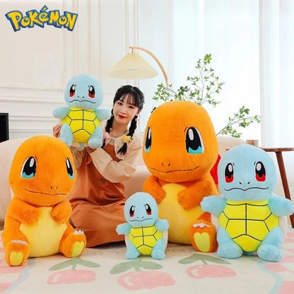 35-60CM Big Size Pokemon Charmander Plushies Squirtle Cartoon Anime Peluche Ornament Comfortable Soft Doll Children Toy Gift