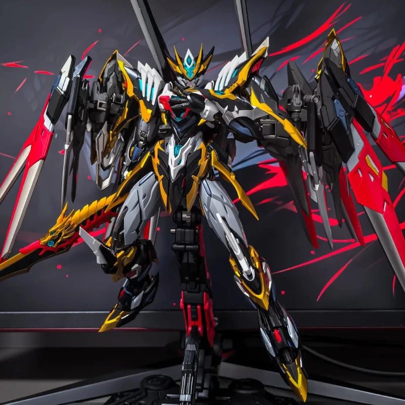 Motor Nuclear Ganjiang Mecha Assembly Model Kit Alloy Skeleton Action Figures Posable Desktop Ornament Collectible Toys Boy Gift