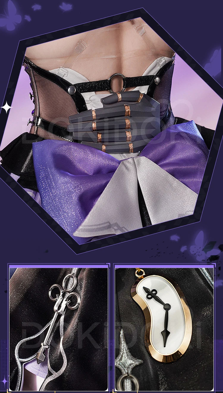 IN STOCK The Herta Cosplay Costume Game Honkai: Star Rail DokiDoki-SR HSR Women Cosplay The Herta Halloween Costume Wig
