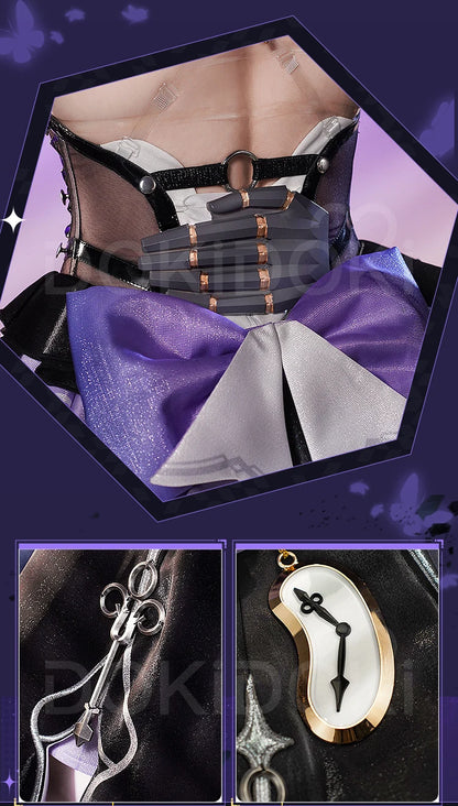 IN STOCK The Herta Cosplay Costume Game Honkai: Star Rail DokiDoki-SR HSR Women Cosplay The Herta Halloween Costume Wig