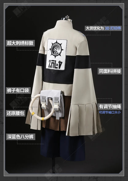Anime Gachiakuta Tamsy Caines Cosplay Costume Wig Uniform Jacket Bag Carnival Halloween Party for Women Men Role Play Outfit Cos