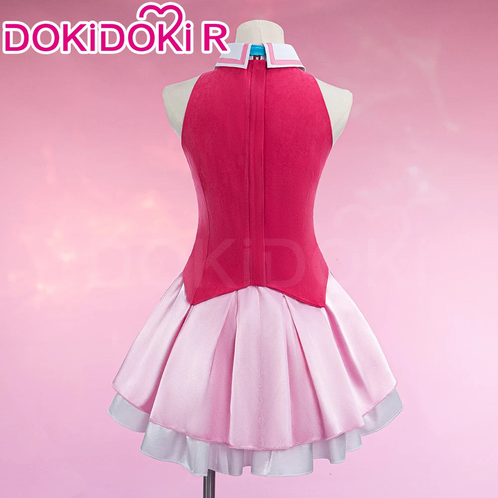 Hoshino Ai Cosplay Costume Anime Oshi no Ko Cosplay 【S-2XL】DokiDoki-R Hoshino AI Women Idol Pink Dress Costume Plus Size