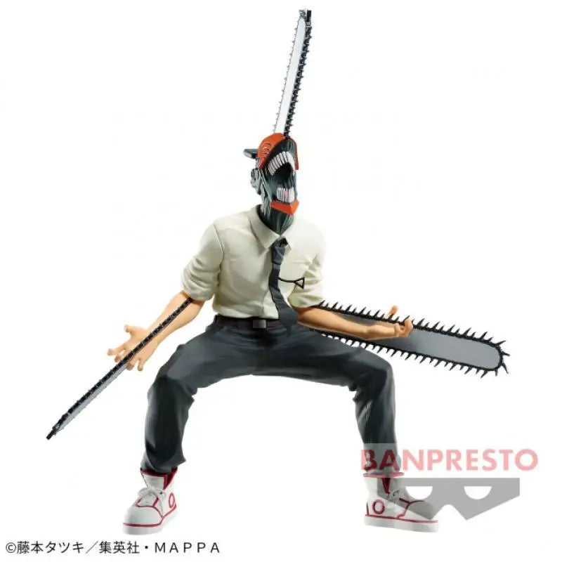 In Stock Original Banpresto bandai Vibration Stars Chainsaw Man Denji Power Anime Action Figure Model Boxed Toys Gift Genuine