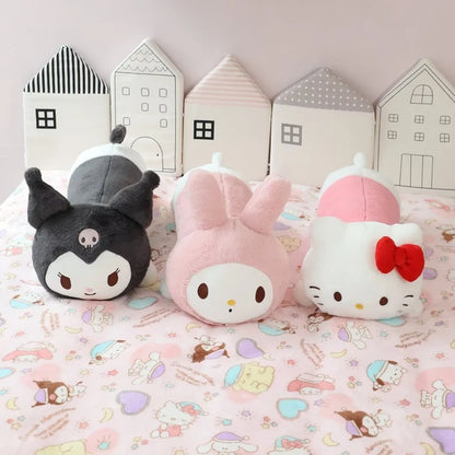 Lovely Kuromi Hello Kitty Melody Long Pillow Back Cushion Stuffed Anime Japanese Style Leg Pillow Sofa Bed Long Cushion Girl
