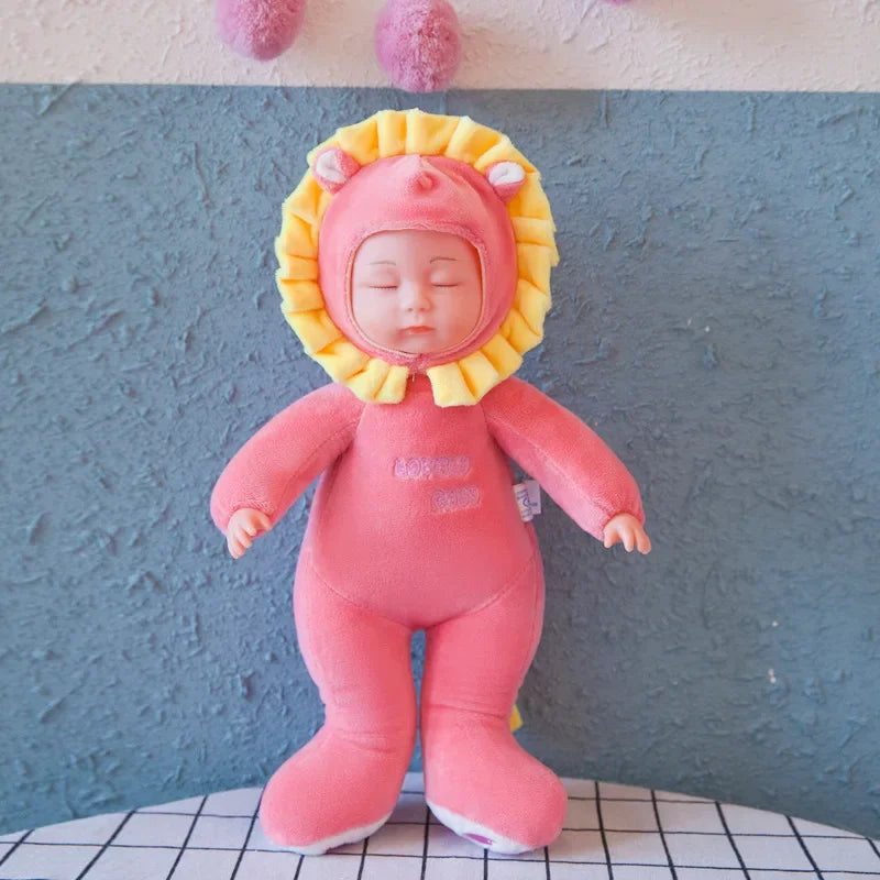Lifelike Reborn Baby Dolls Soft Body Realistic Newborn Dolls Sleeping Girl Dolls Stuffed Toy Easter Stuffed Animal Bunny Rabbit