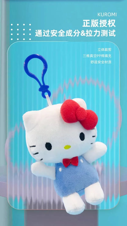 Genuine Sanrio 50th Anniversary Hello Kitty Stuffed Toys Pendant Plush Toys Doll Keyring Anime Keychain Birthday Christmas Gift