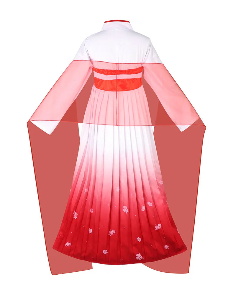 Anime The Apothecary Diaries Maomao Cosplay Costume Red Dress Kusuriya No Hitorigoto Season 2 Halloween Party for Women Girls