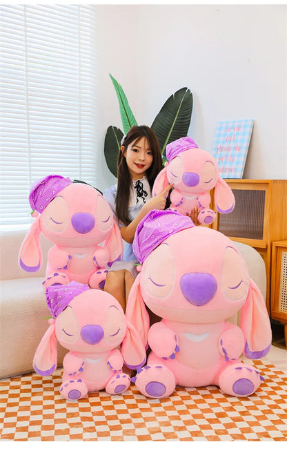 80cm Large Big Size Disney Stitch Sleeping Cute Anime Plush Stuffed Doll Room Plushies Pillow Ornaments Children's Holiday Gifts