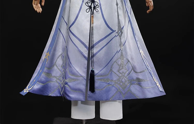 Love and Deepspace Xavier Lumiere Cosplay Costume Wig Shimmering Moonlight Uniform Earrings Halloween Party Women Men Carnival