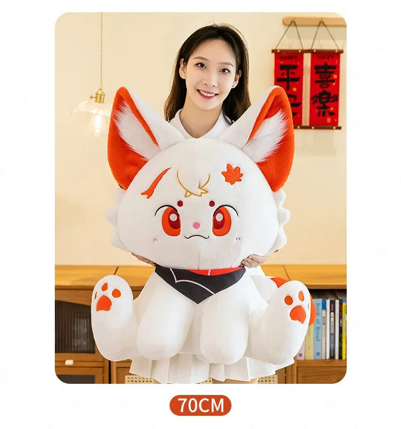 Kawaii Kazuha Cat Plush Toys Game Figure Dolls Game Peripheral Accompany Sleep Toy Creative Home Decoration Game Lover Kid Gifts