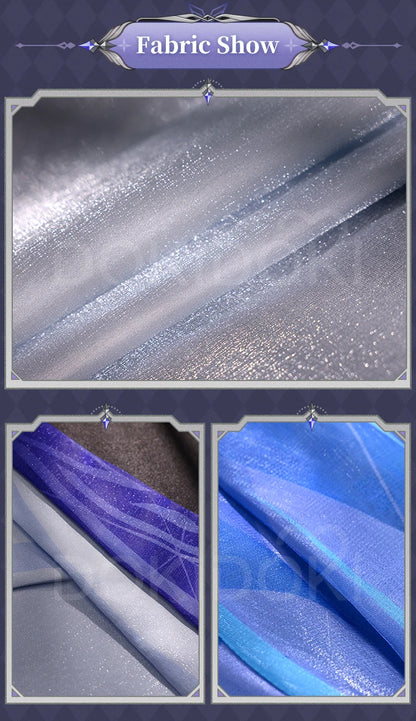 Skirk Cosplay Costume Game Genshin Impact【S-2XL】DokiDoki-SR Skirk Wig Women Halloween Costume Plus Size