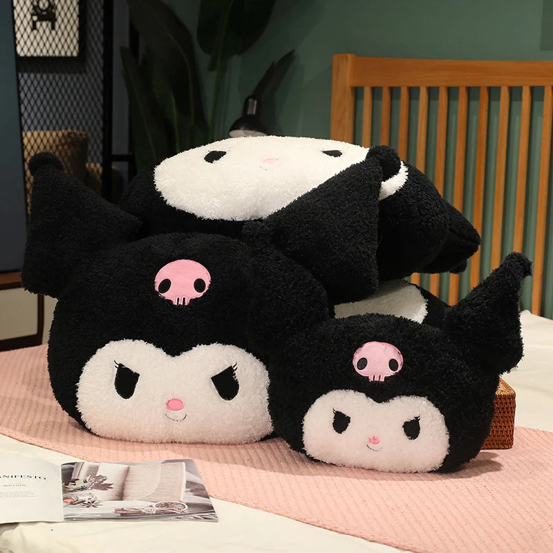 Big Size Kuromi Back Cushion Very Soft Cuddly Pillow Sofa Bed Back Cushion Home Decor Stuffed Anime Plushies Xmas Gifts Girl