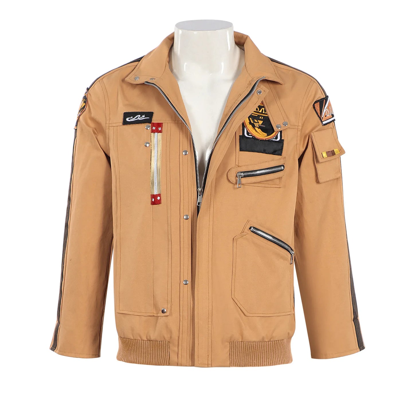 Love and Deepspace Caleb Cosplay Costume Wig Brown Flying Jacket Supersonic Uniforms Halloween Party for Women Men Outfit Props