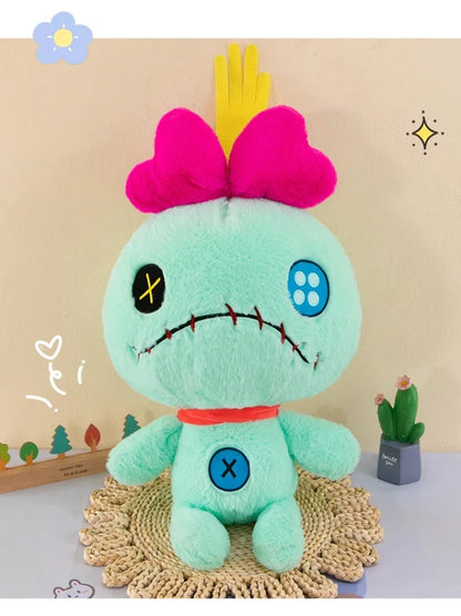 Disney Lilo & Stitch Scrump Plush Toys Anime Plushie Stich Dolls Kawaii Cartoon Pink Pillow Soft Stuffed Gift Children Christmas
