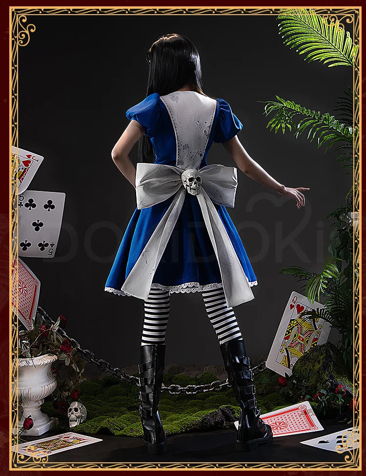 IN STOCK Alice Cosplay Costume Game Alice Madness Returns【S-3XL】DokiDoki-SR Women Halloween Dress Plus Size