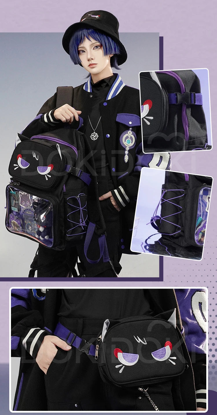IN STOCK Wanderer Doujin Bag Cosplay Game Genshin Impact Cosplay DokiDoki-SR Scaramouche Furry Itabag Halloween Cosplay Props