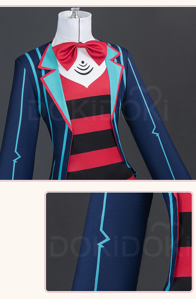 IN STOCK Vox Cosplay Costume Anime Cosplay【XS-3XL】DokiDoki-N Vees Vox Cosplay Hat Demon Men Costume Vox Plus Size