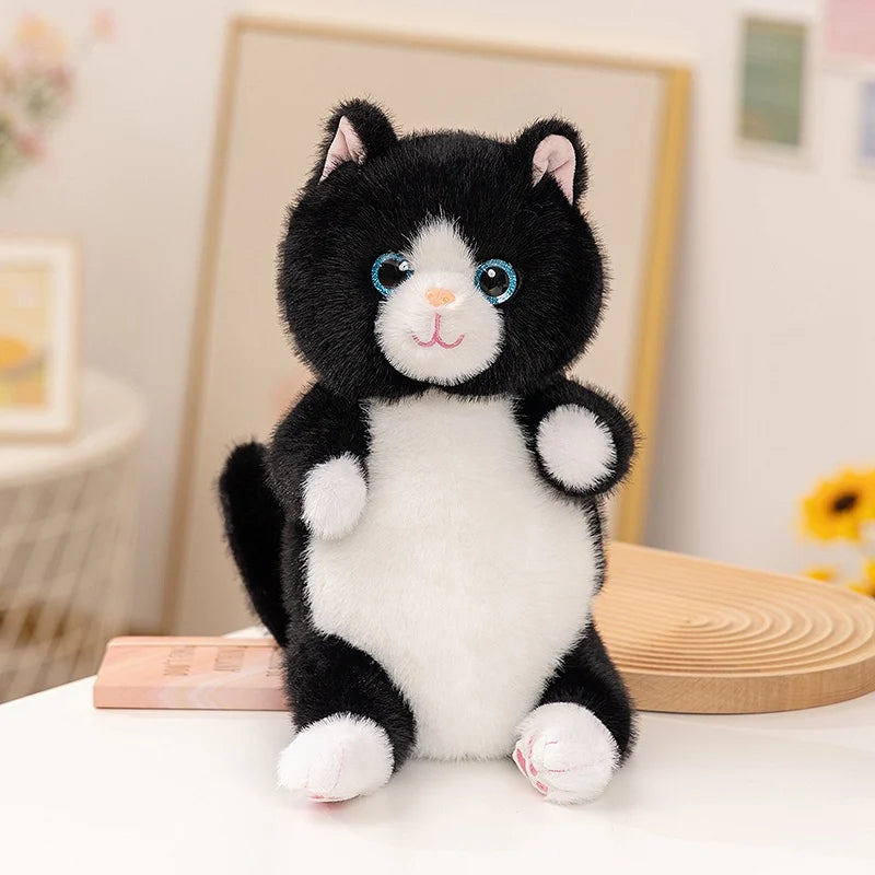 Cute Simulated Sitting Cat Plush Toy 20/30cm Stuffed Animal Soft Toys For Kids And Adults Fluffy Pet Cats Plushies