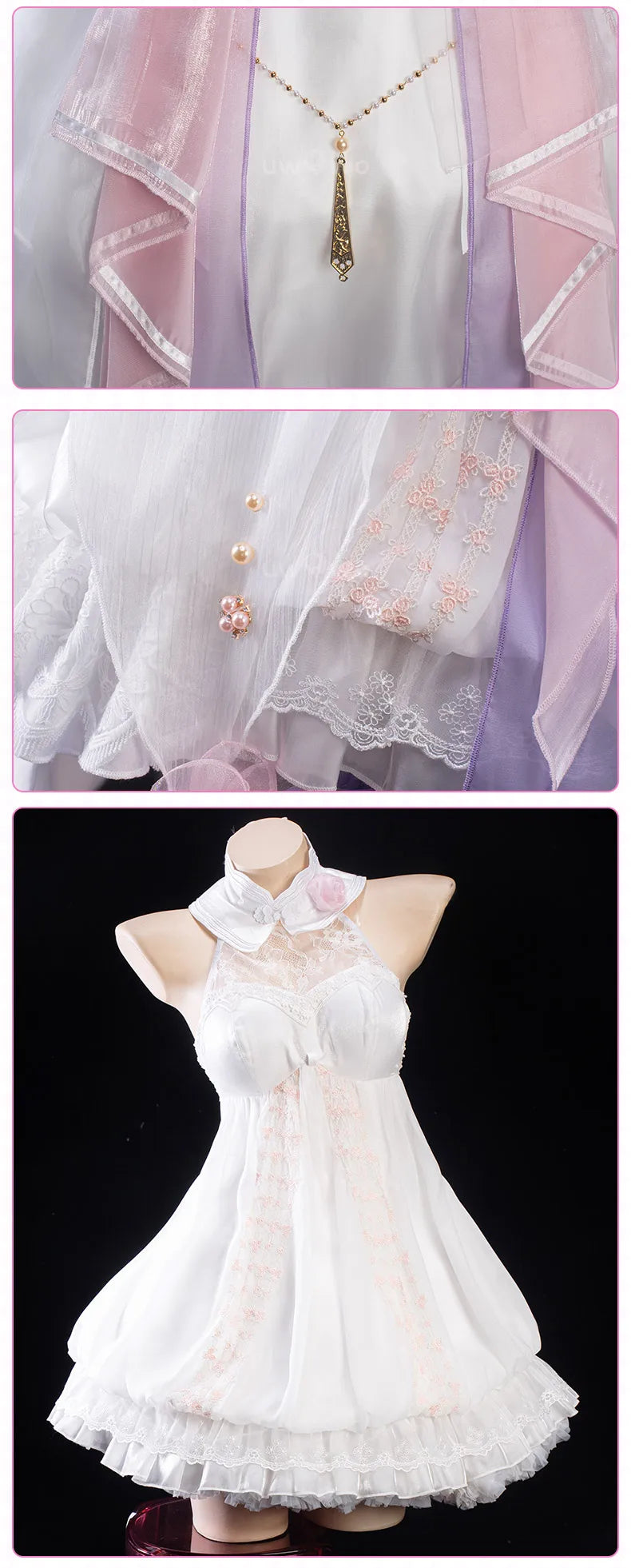 IN STOCK UWOWO Elysia Cosplay Game Honkai Impact 3: Elysia Fanart Blossom Bouquet Cosplay Costume Halloween Costume