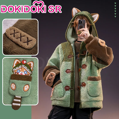 Naib Subedar Eli Clark Cosplay Costume Game Identity V DokiDoki-SR Men Daily Plush Warm Coat Naib Subedar Halloween Cosplay