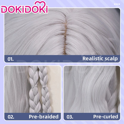 IN STOCK Reclusee Duchesss Revenantt Wig Game Cosplay Wig DokiDoki Women 60cm Long Curly Hair Reclusee Cosplay Free Wig Cap