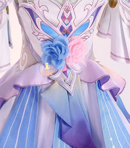 Honkai Star Rail Cyrene Cosplay Costume Wig Dress Headwear Earrings New Skin Outfit Elysia Amphoreus Halloween Party Women Girls