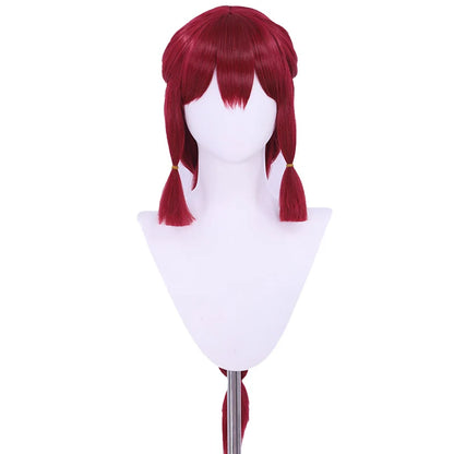 UWOWO Ahri Wig Game League of Legends/LOL: Foxfire Ahri 2023 ASU Cosplay Wig Long Hair with Ear Brown Red Hair 80CM