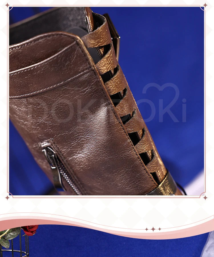 Heroine Caleb Shoes Cosplay Game Love and Deepspace DokiDoki Men Women MC Hunter Boots Caleb Cosplay Shoes