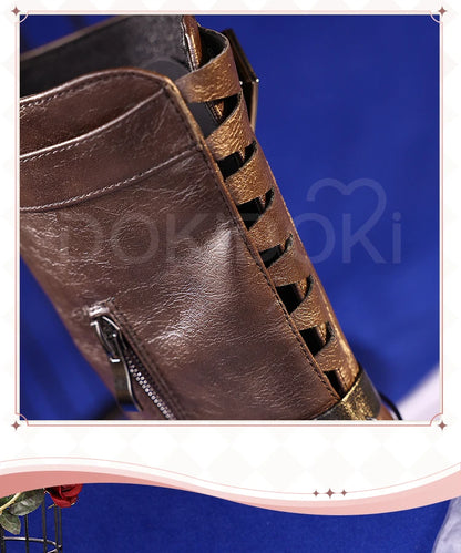 Heroine Caleb Shoes Cosplay Game Love and Deepspace DokiDoki Men Women MC Hunter Boots Caleb Cosplay Shoes