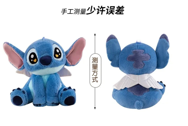25/40/60cm Big Size Angel Stitch Disney Anime Plush Stuffed Dolllilo & Stitch Cartoon Plushies Pillow Ornaments Holiday Gifts