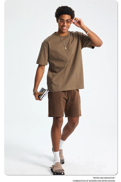 ZODF Fashion 2025 Summer Men Sorona T-Shirts Unisex Casual Cool Feeling Quick Dry O Neck 245gsm T Shirt Brand Tees HY1032