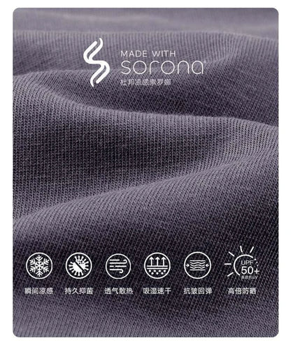 ZODF Fashion 2025 Summer Men Sorona T-Shirts Unisex Casual Cool Feeling Quick Dry O Neck 245gsm T Shirt Brand Tees HY1032