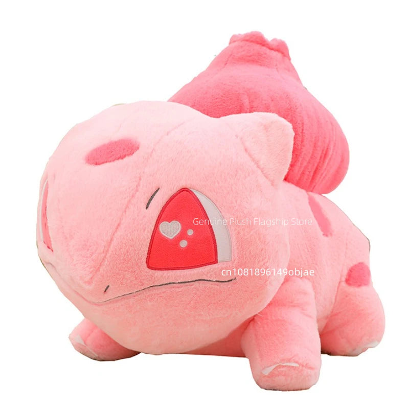 60cm Big Size Pokemon Bulbasaur Cartoon Anime Plush Stuffed Doll Garlic Frog Room Decorated with Cartoon Peluche Pillow Gift