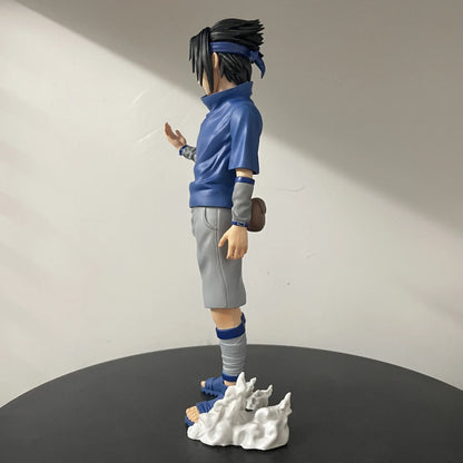 26cm Uzumaki Naruto Action Figure Gk Shippuden Uchiha Sasuke Figures Fire Country Model Standing PVC Toys Collection Gift