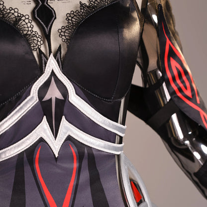 Genshin Impact Ronova Cosplay Costume Wig Dress Uniform Headwear Four Shades Halloween Party Women Girls Carnival Props iCoser