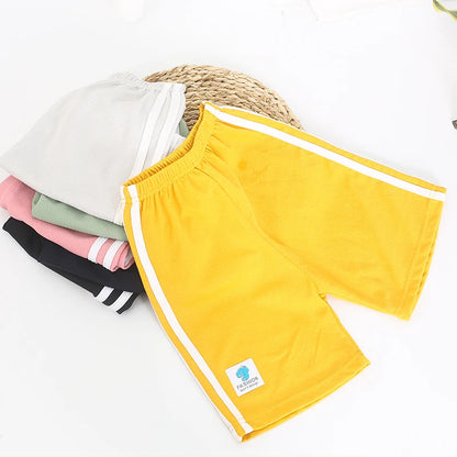 Black Shorts for Boys Kids 1 to 2 3 4 5 6 7 8 9 10 11Years Cute Cartoon Baby Shorts Polyester Pants Short Infantil Summer Shorts