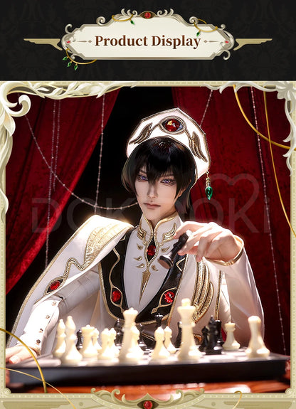 IN STOCK Lelouchh Lamperougee C Cosplay Anime【S-2XL】DokiDoki-SR Men Emperor C Queen Lelouchh Cosplay Plus Size Halloween