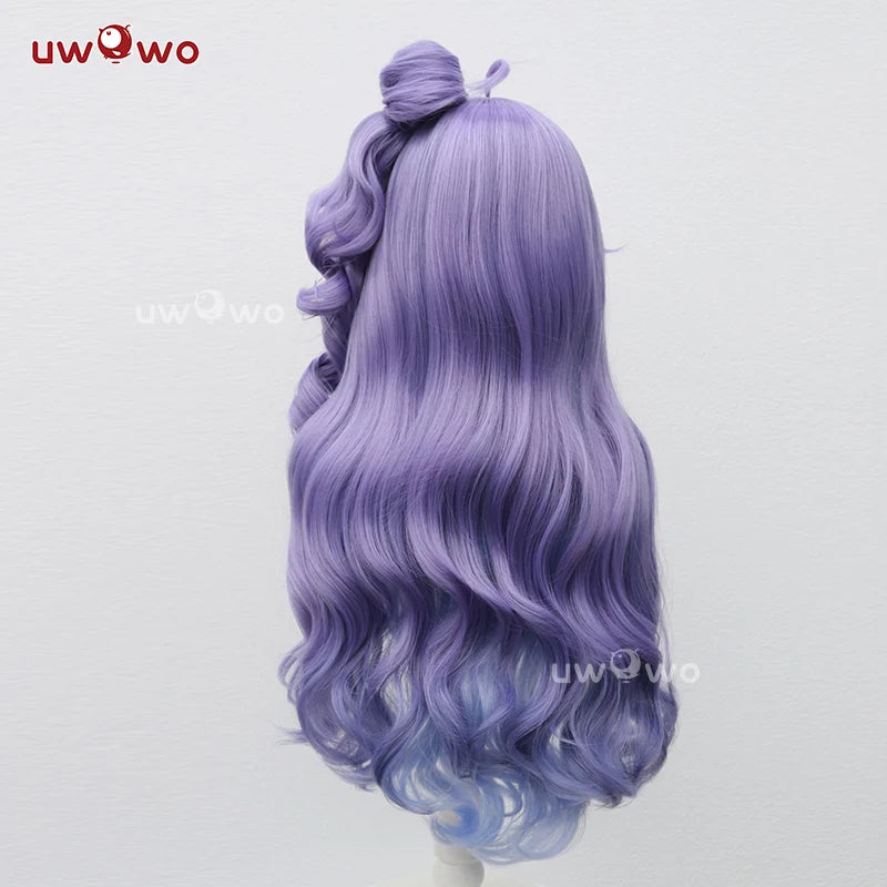 UWOWO Unicorn Wig Game Azurr Lanee Unicorn (Retrofit) Cosplay Wig Women Long Hair With Ponytail Purple Wig Hair