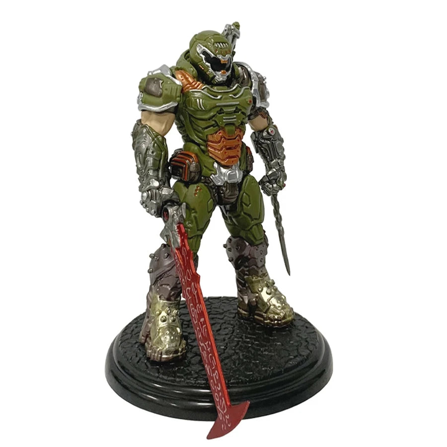 21.5cm/8.46in Doom Eternal Anime Game Figure Doom Slayer Action Figure Room Decorations PVC Adult Collection Model Doll Toys